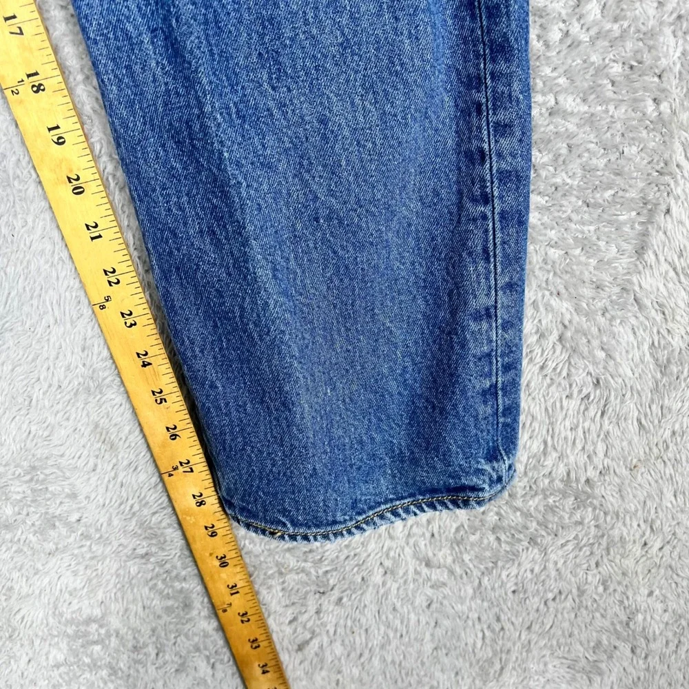 Levis 501 Original Fit Jeans Mens 38x30 Blue Denim Straight Leg Button Fly